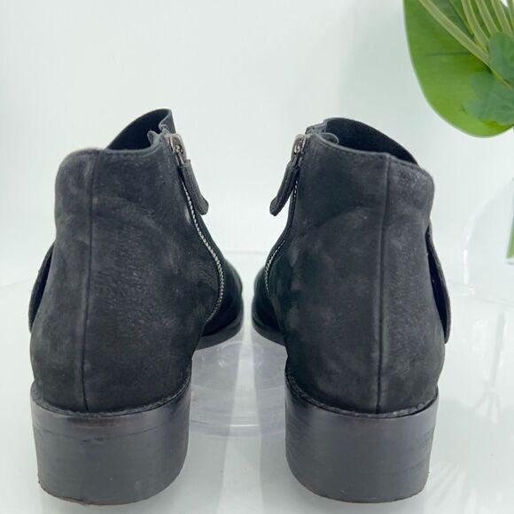 Eileen Fisher Women's Billie Boot Size 7.5 Black Tumbled Nubuck Bootie Ankle - Picture 6 of 14